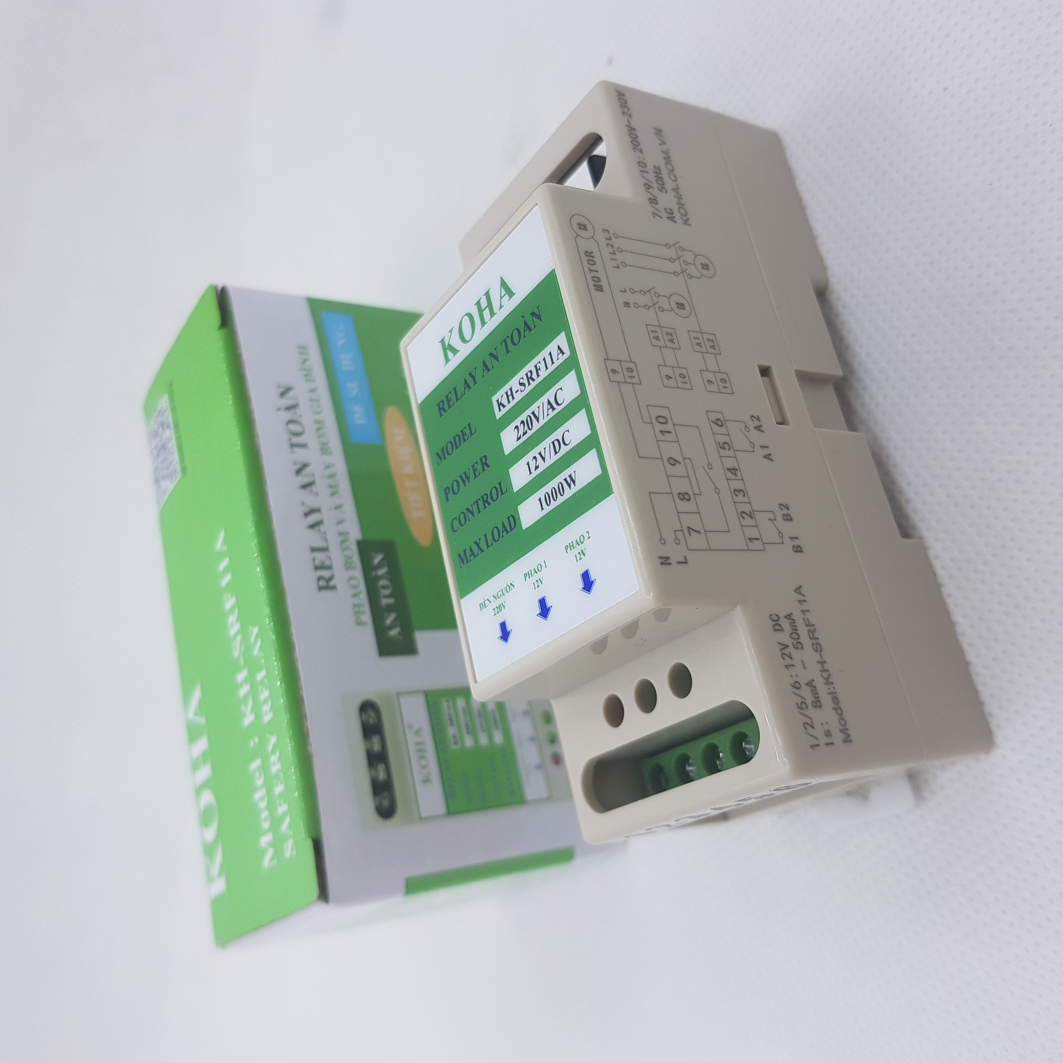 Rơle an toàn phao điện cho máy bơm nước chuyển nguồn thành 5V/12V Glelectric SRF- 111M / SRF- 111X.