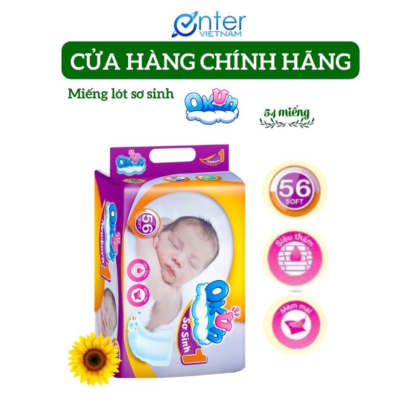 [Hàng Chính Hãng] Miếng Lót Sơ Sinh 1 siêu mềm siêu thấm. Miếng lót Newborn 1 chính hãng. Tấm lót sơ sinh.Tã giấy sơ sinh miếng lót sơ sinh dán. Miếng lót NB1 bỉm dán sơ sinh