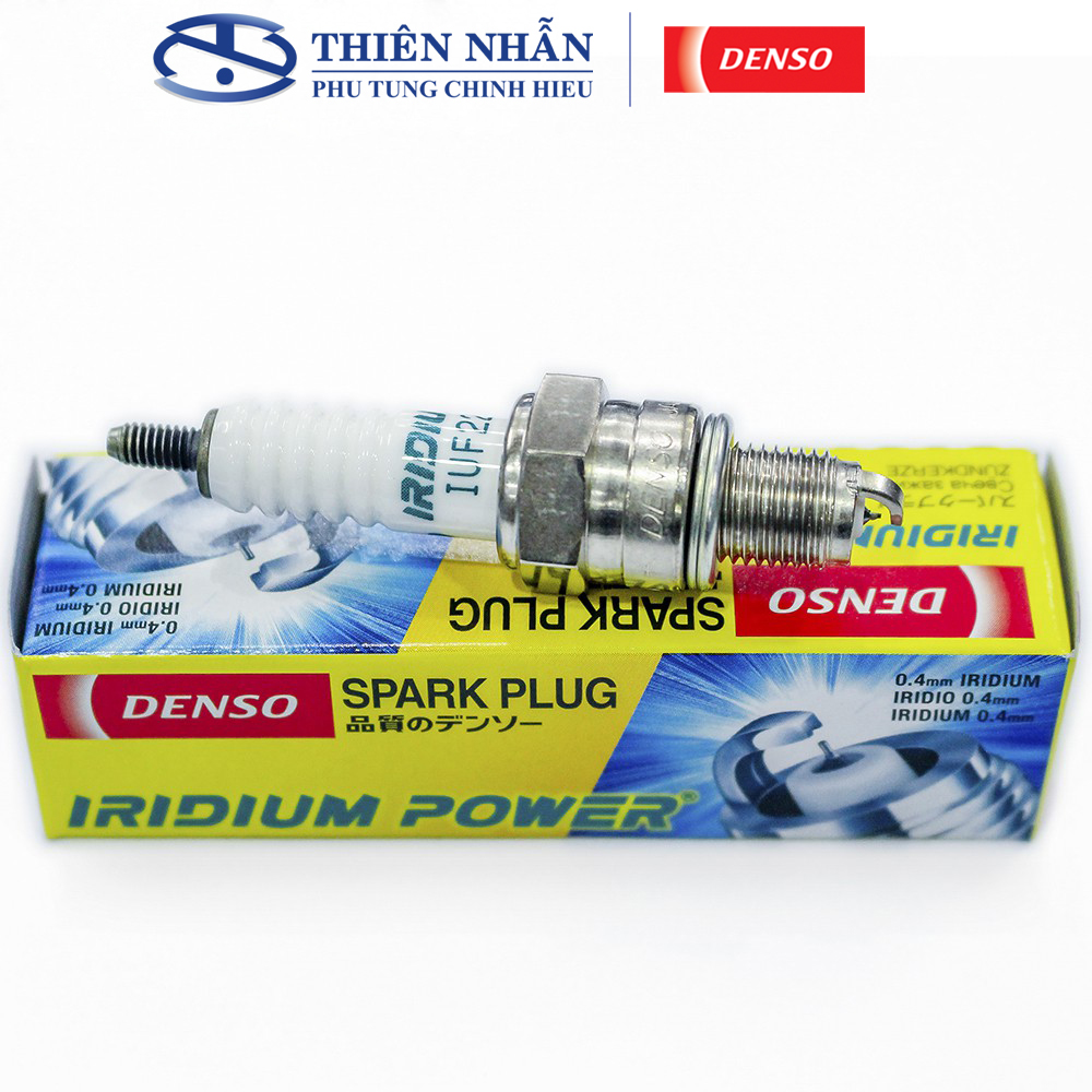 Bugi DENSO Iridium IUF22 xe Wave alpha đời đầu Wave ZX Dream Sirius Jupiter Taurus Smash Revo X-bike