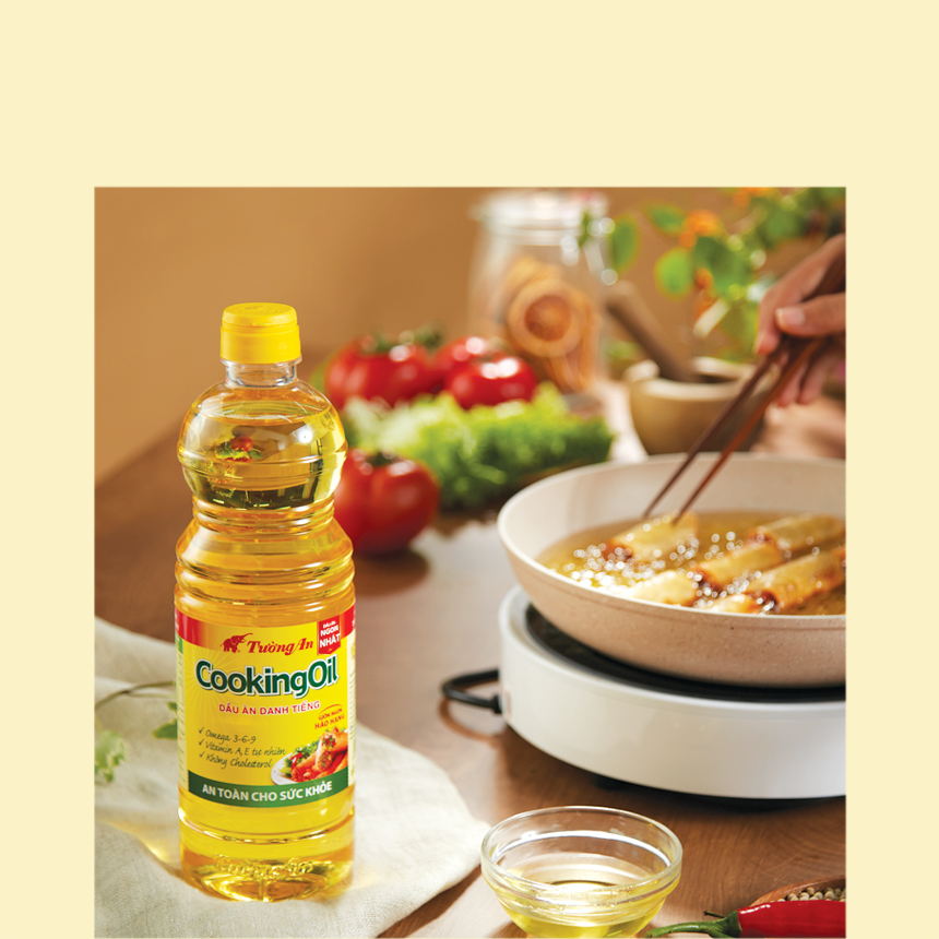 Dầu ăn Tường An dầu ăn Cooking Oil Tường An chai 400ml