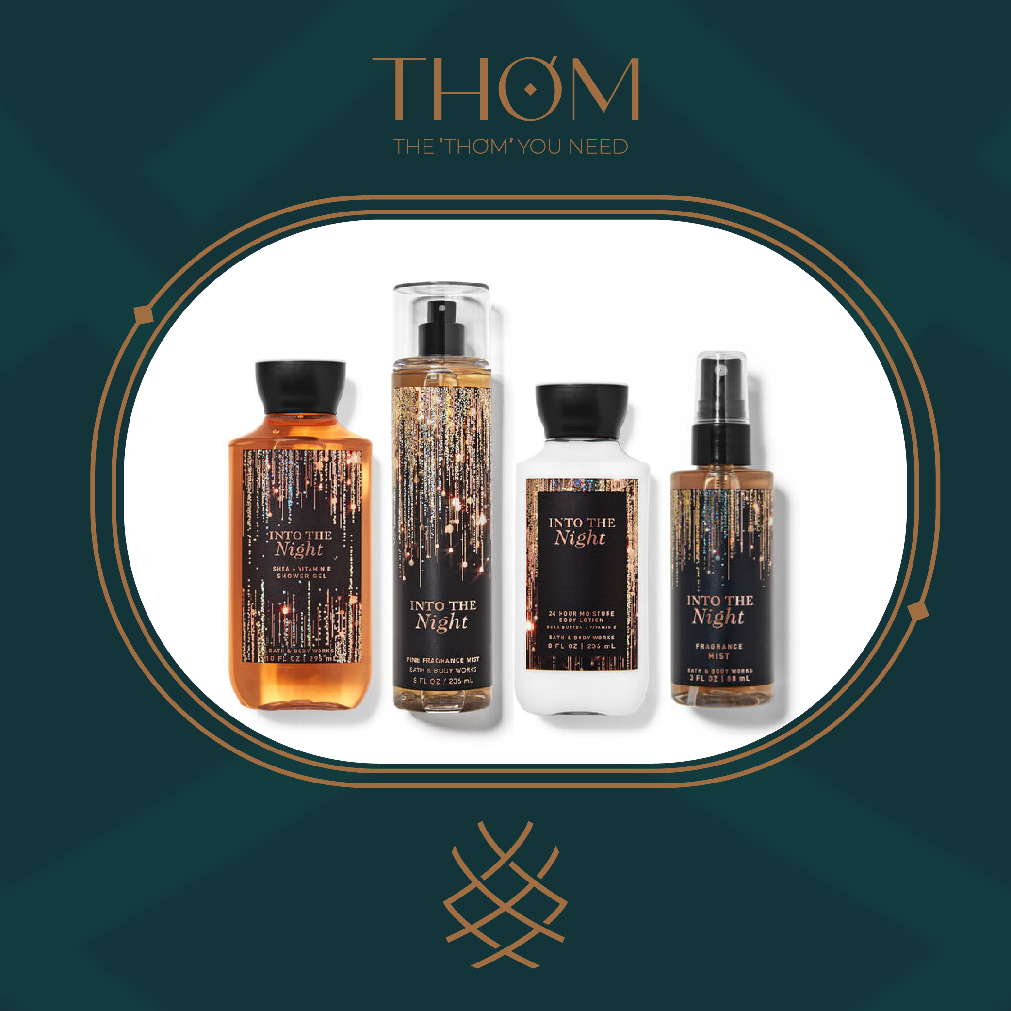 INTO THE NIGHT | Sản Phẩm Tắm Dưỡng Xịt Thơm Toàn Thân Bath & Body Works