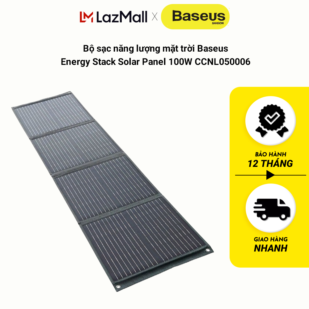 Bộ sạc năng lượng mặt trời Baseus Energy Stack Solar Panel 100W CCNL050006