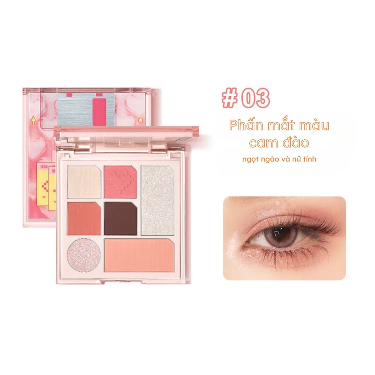 Bảng Phấn Mắt 7 Màu ChioTure MULTI-COLOR EYESHADOW PALETTE