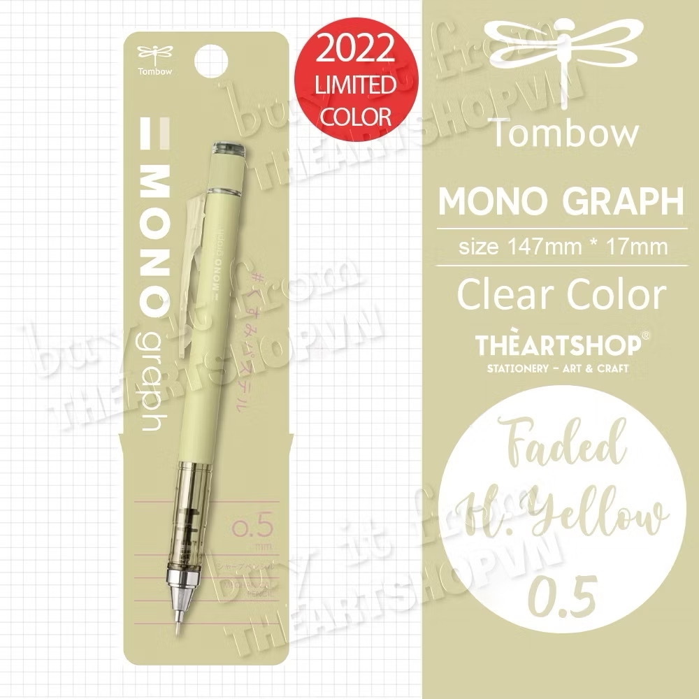 Bút chì cơ khí lắc đẩy ngòi TOMBOW Mono Graph Faded Limited phiên bản giới hạn Nhật Bản ngòi 0.5mm