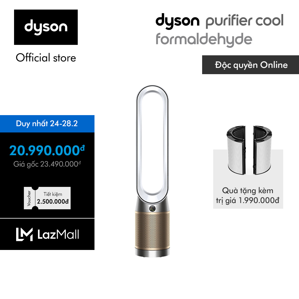 Máy lọc không khí Dyson TP09 - Quạt không cánh White Gold