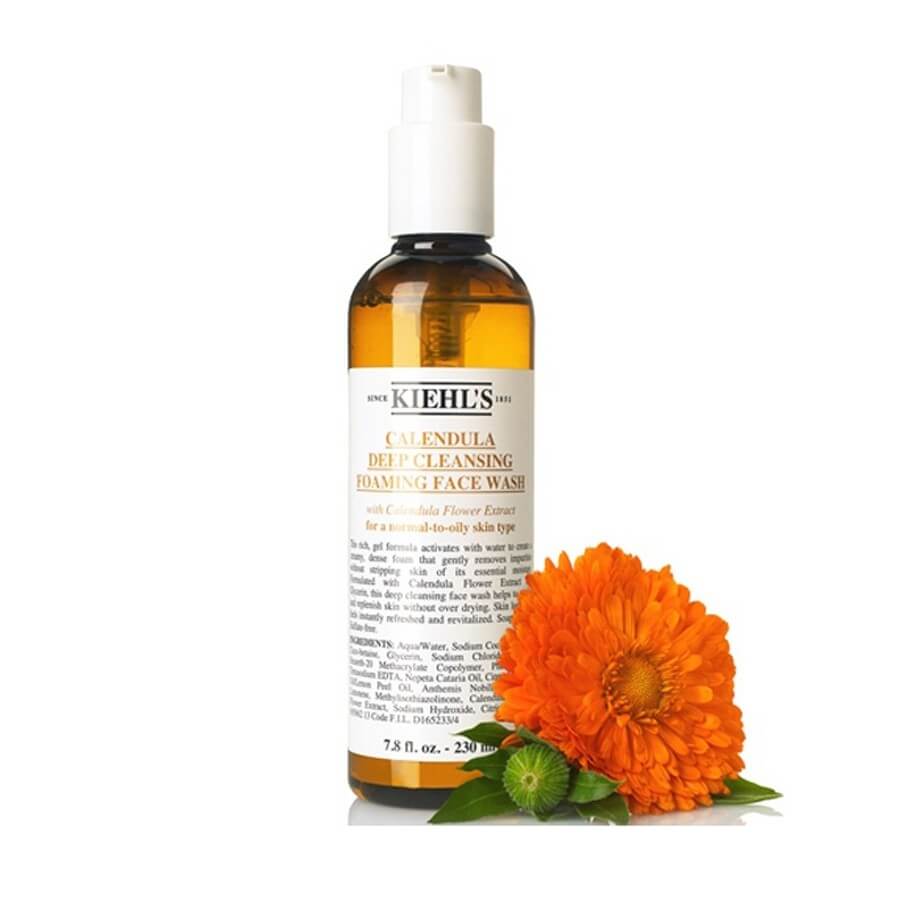 [Chính Hãng] Kiehls Calendula Deep Cleansing Foaming Face Wash – Gel Rửa Mặt Chiết Xuất Hoa Cúc 230Ml