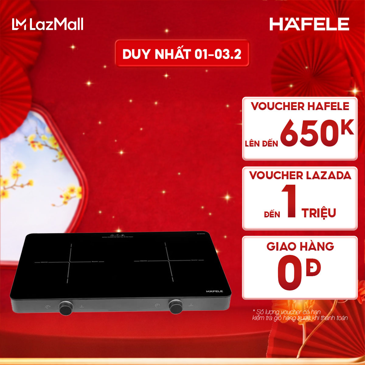 [New] Bếp từ đôi Hafele HS-I5521FG 536.66.850