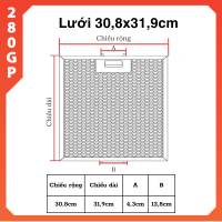 Lưới nhôm tấm lọc lưới chắn mỡ máy hút mùi CANZY SUNHOUSE RINNAI đa dạng kích cỡ