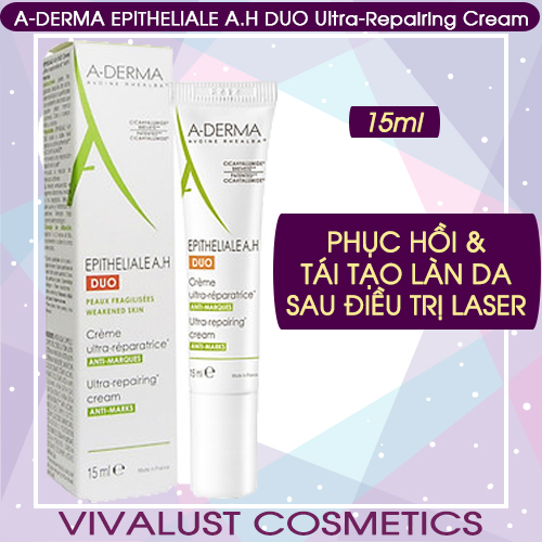 [Hcm]Kem Dưỡng Aderma Epitheliale Ah Duo Ultra Repairing Cream (15Ml) - Phục Hồi Và Tái Tạo Làn Da Sau Khi Laser