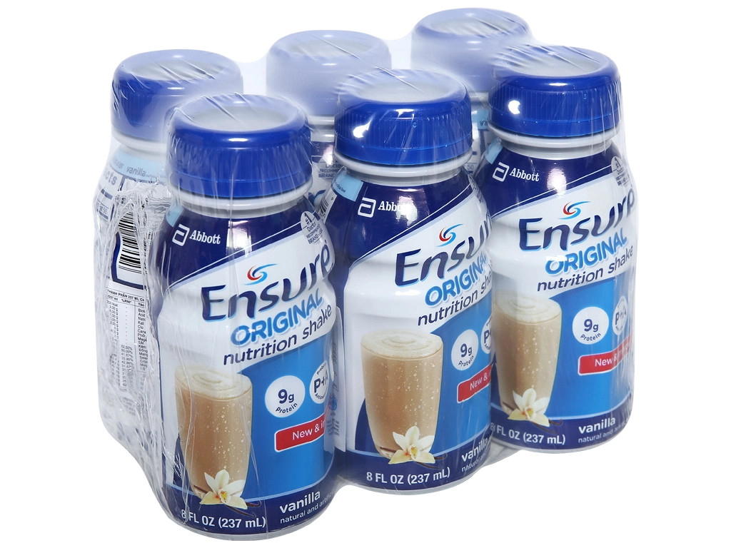 [Date 1.2025] Lốc 6 chai Sữa Ensure pha sẵn 237ml