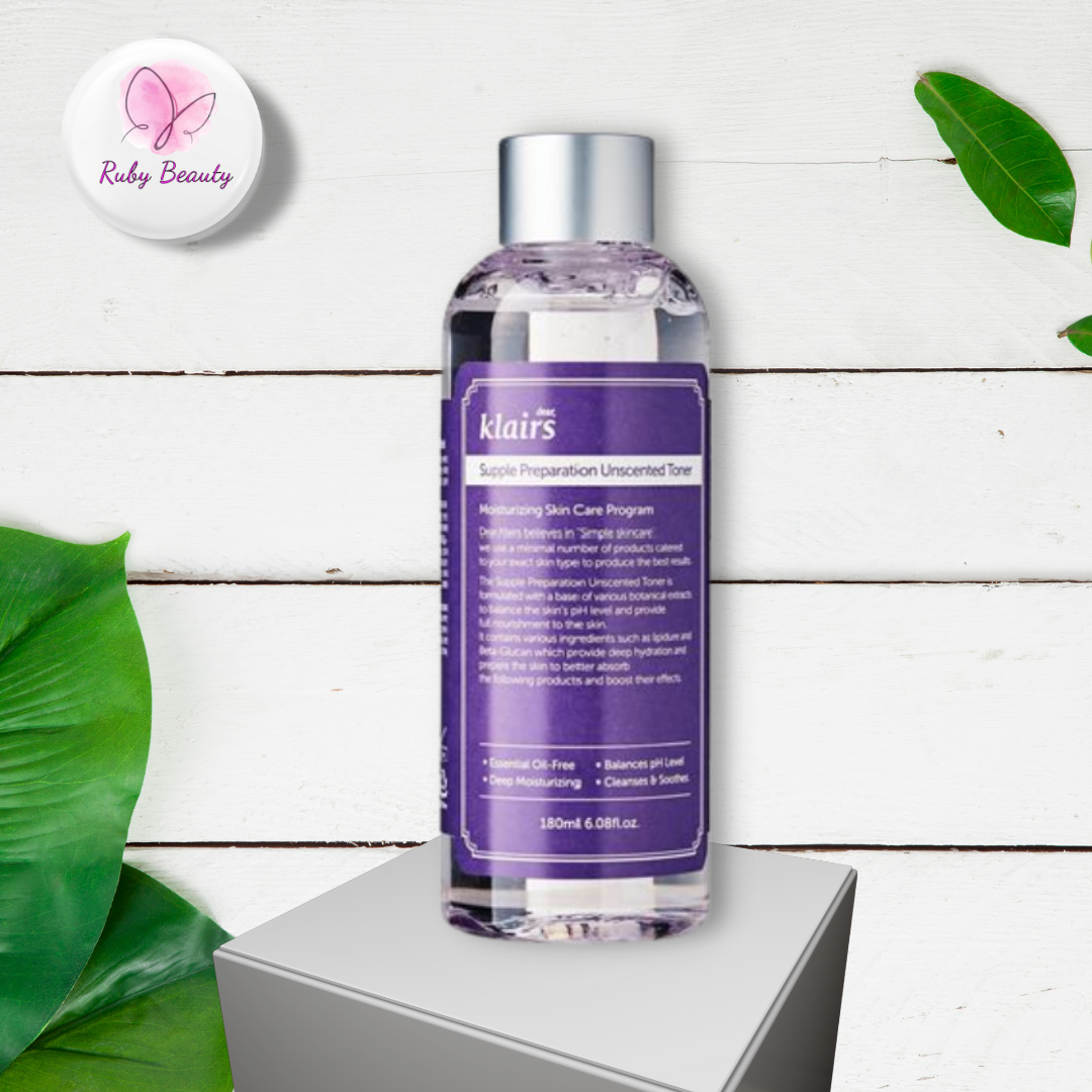 Nước hoa hồng không mùi Klairs Supple Preparation Unscented Toner
