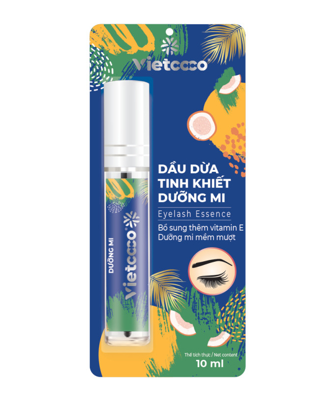 Dầu Dừa Tinh Khiết Dưỡng Mi Vietcoco - Chai 10Ml