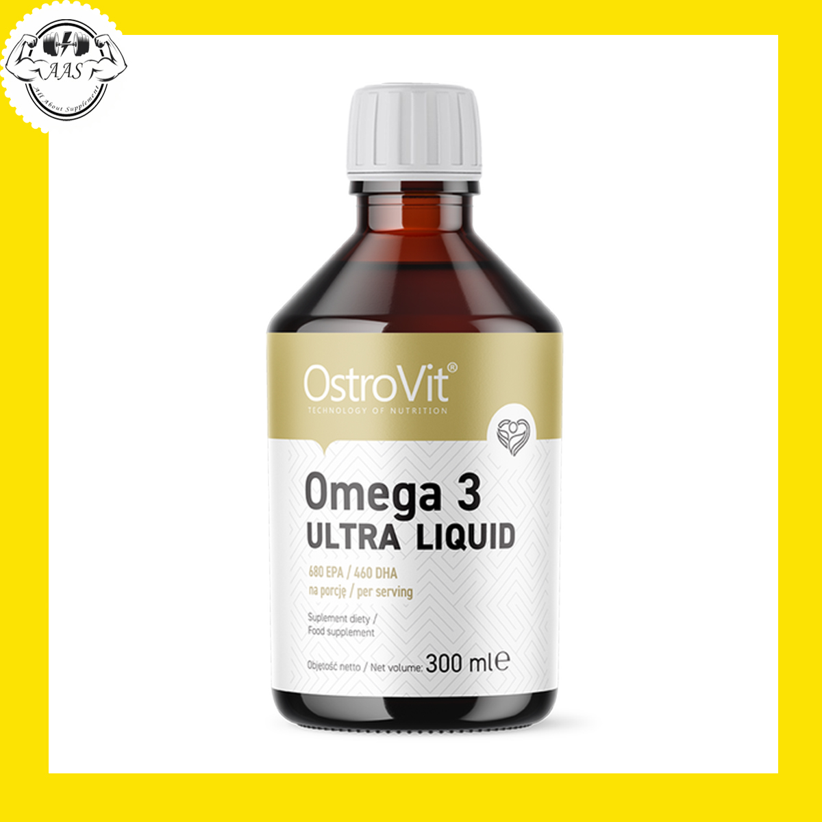 [Hcm]Fish Oil - Ostrovit - Omega 3 Ultra Liquid - 300Ml - Dạng Nước Hàm Lượng Cực Cao Giúp Sáng Mắt Bổ Não Đẹp Da Ngăn Cholesterol Xấu - Từ Ba Lan