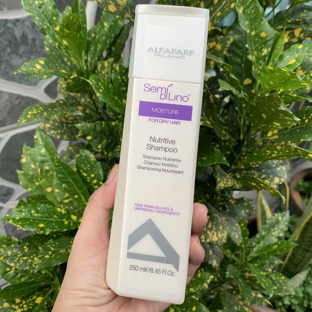 DẦU GỘI DƯỠNG ẨM CHO TÓC KHÔ RỐI Alfaparf Milano Semi Di Lino Moisture Nutritive Shampoo 250ml