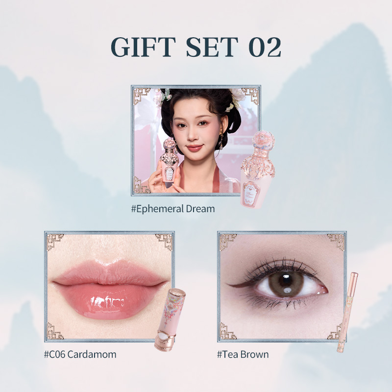 Flower Knows Butterfly Cloud Collar Collection Makeup Gift Set include Perfume