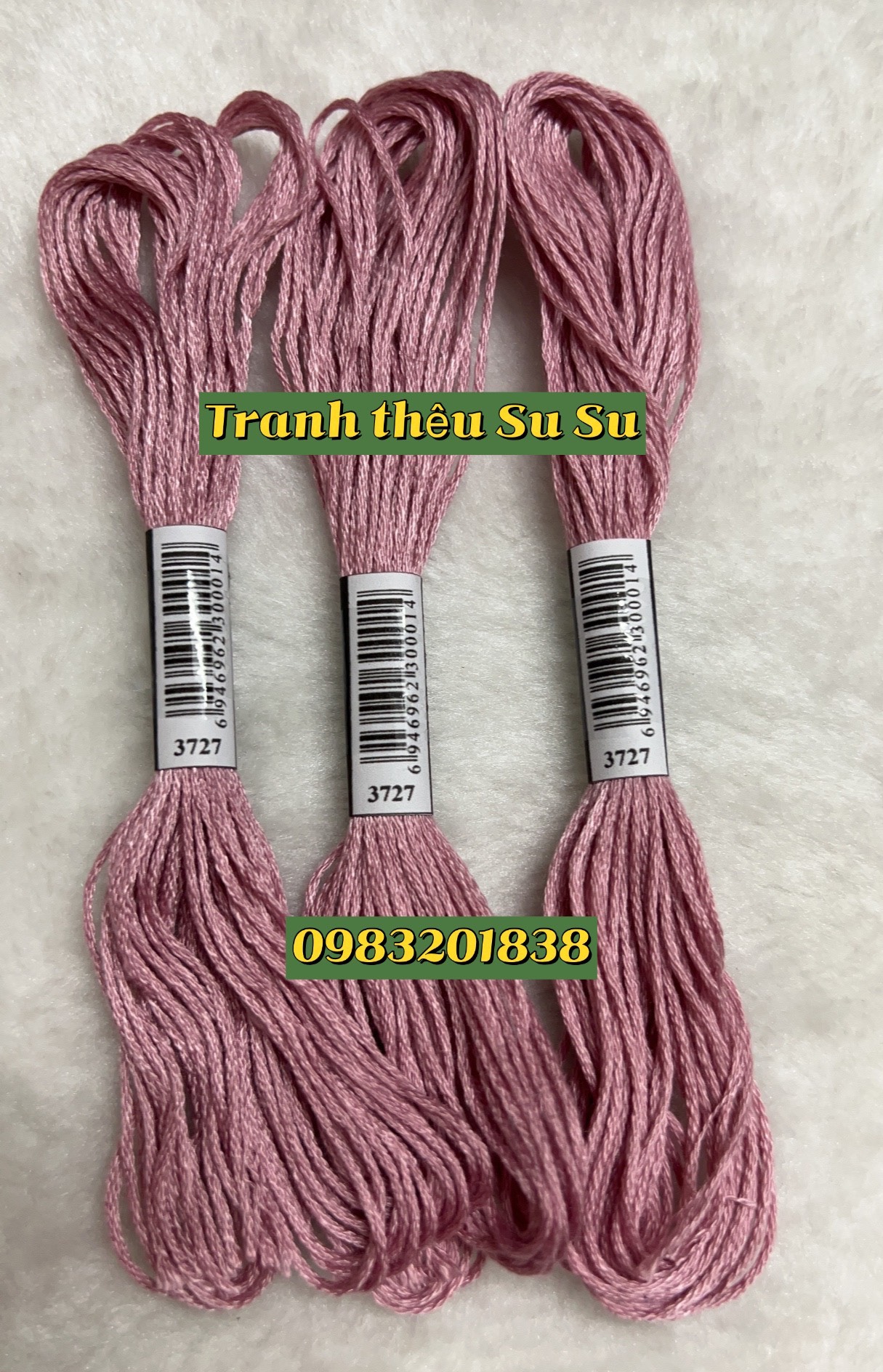 Chỉ cotton thêu tranh chữ thập mã DMC các mã chỉ thêu từ 3705 đến 3799 (giá 1 tép)