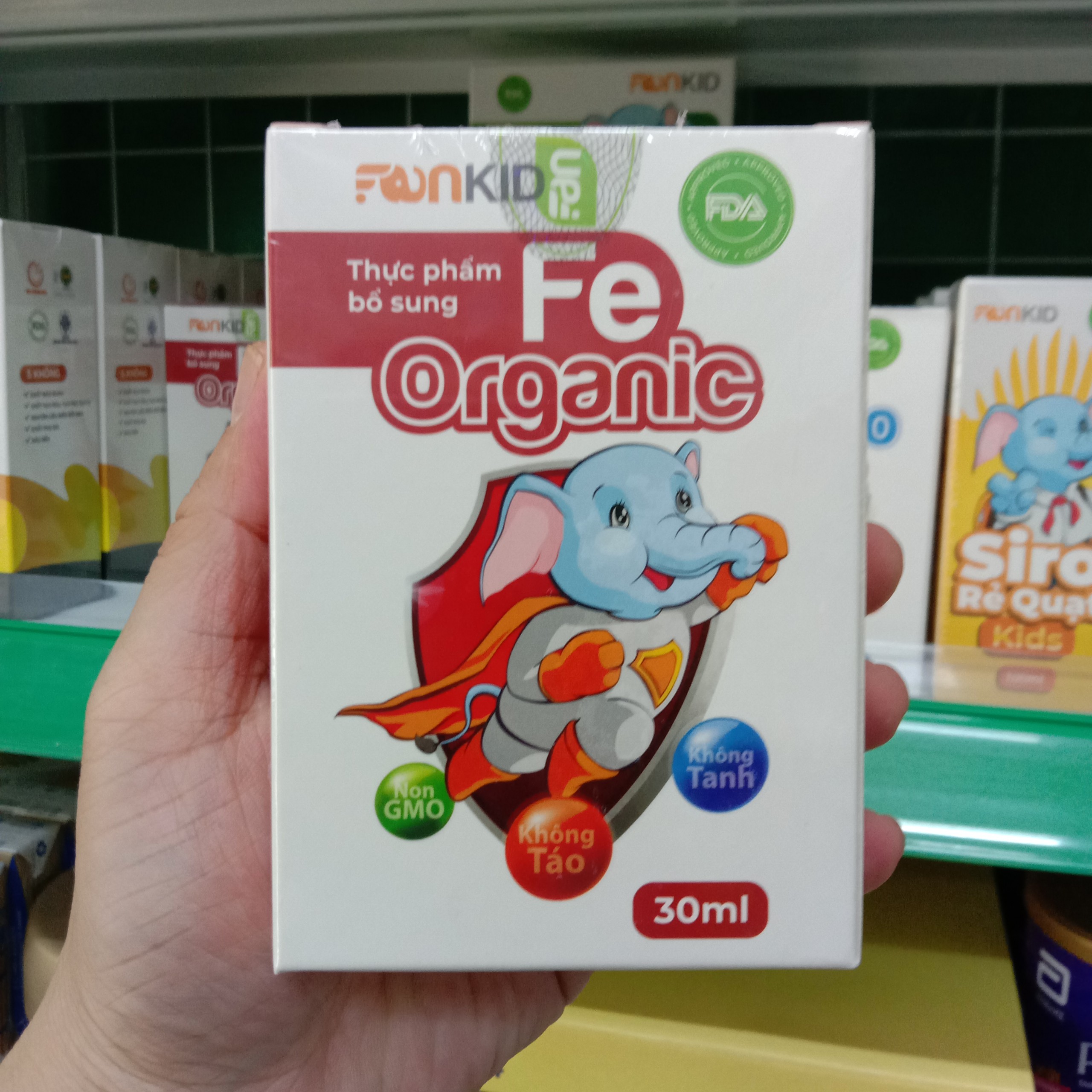 Sắt Hữu Cơ Fe Organic Fankid Hỗ Trợ Trẻ Biếng Ăn Chậm Lớn Và Tăng Cường Sức Đề Kháng Cho Trẻ