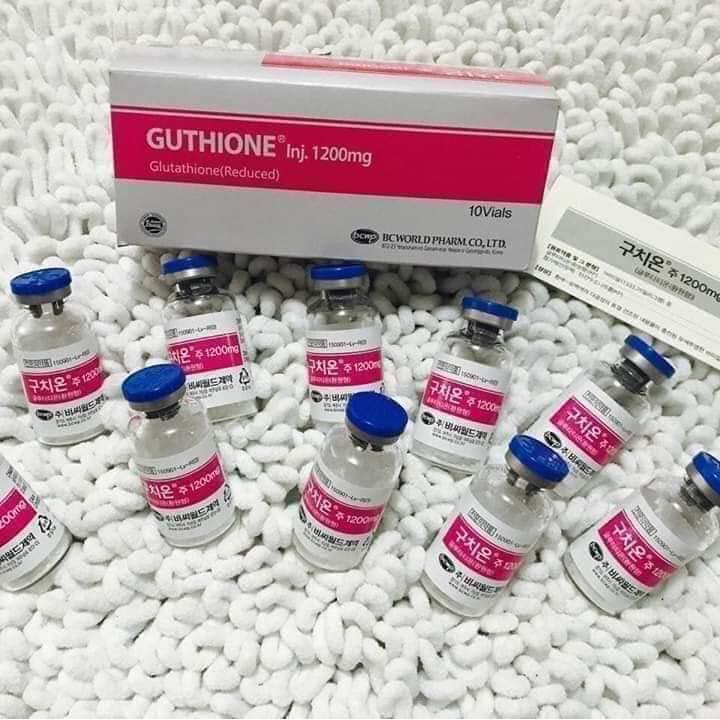 GLUTHIONE 1200MG MIX TRUYỀN TRẮNG CẤY CĂNG BÓNG