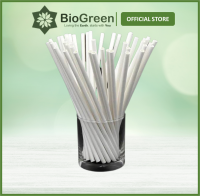 500 Ống Hút Giấy Phi 6 Biogreen 3 lớp kích thước 6 x 197mm