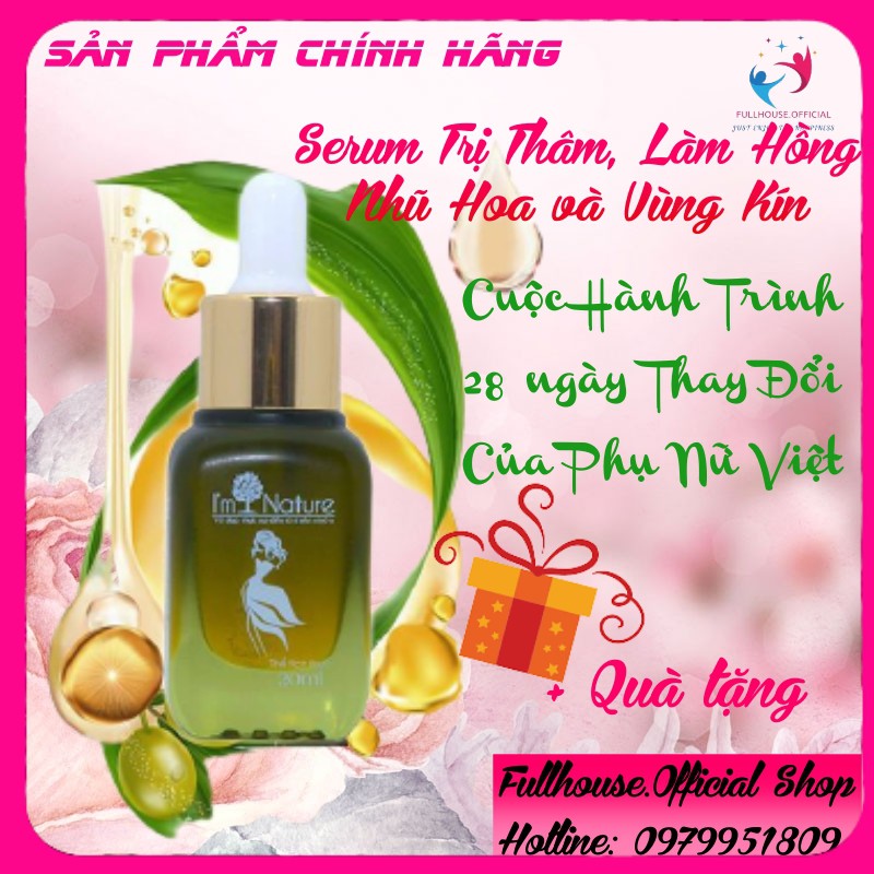 Serum Làm Hồng Vùng Kín Và Nhũ Hoa Im Nature - Hành Trình Hạnh Phúc 28 Ngày Cho Phụ Nữ Việt (20Ml)
