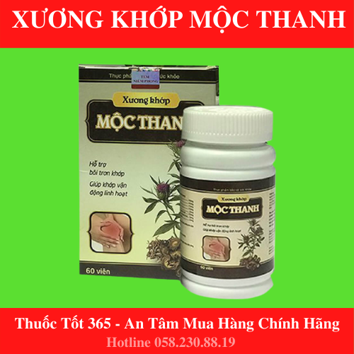 -[Chính Hạng Nhà Thuốc]XƯƠNG KHỚP MỘC THANH - Hộp 60 viên Giúp Điều trị đau xương khớp - Chính hãng- MITA
