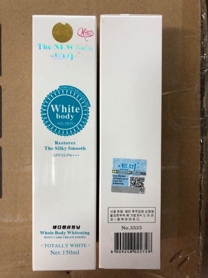 [Hcm]Kem Dưỡng Trắng Da White Body All Skin Restores The Silky Smooth - Hx1645