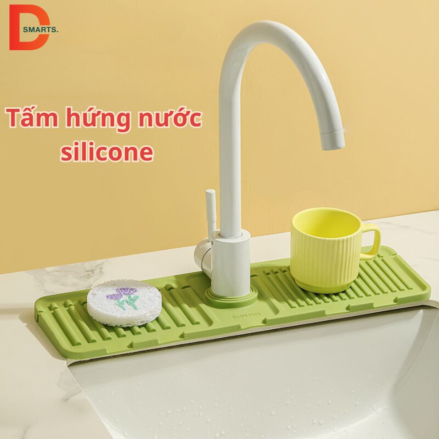 Thảm silicone hứng và thoát nước bồn rửa bát bồn rửa mặt thoát nước nhanh chóng dễ dàng vệ sinh