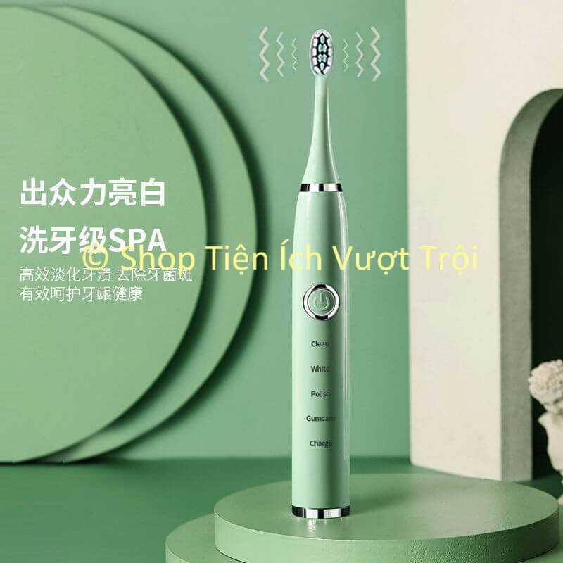 Bàn Chải Đánh Răng Điện Cho Cả Gia Đình Hàng Nội Địa Tq Cao Cấp Tần Số Rung Cao Làm Sạch Răng Hoàn Toàn Máy Đánh Răng Bàn Chải Tự Động - Shop Tiện Ích Vượt Trội