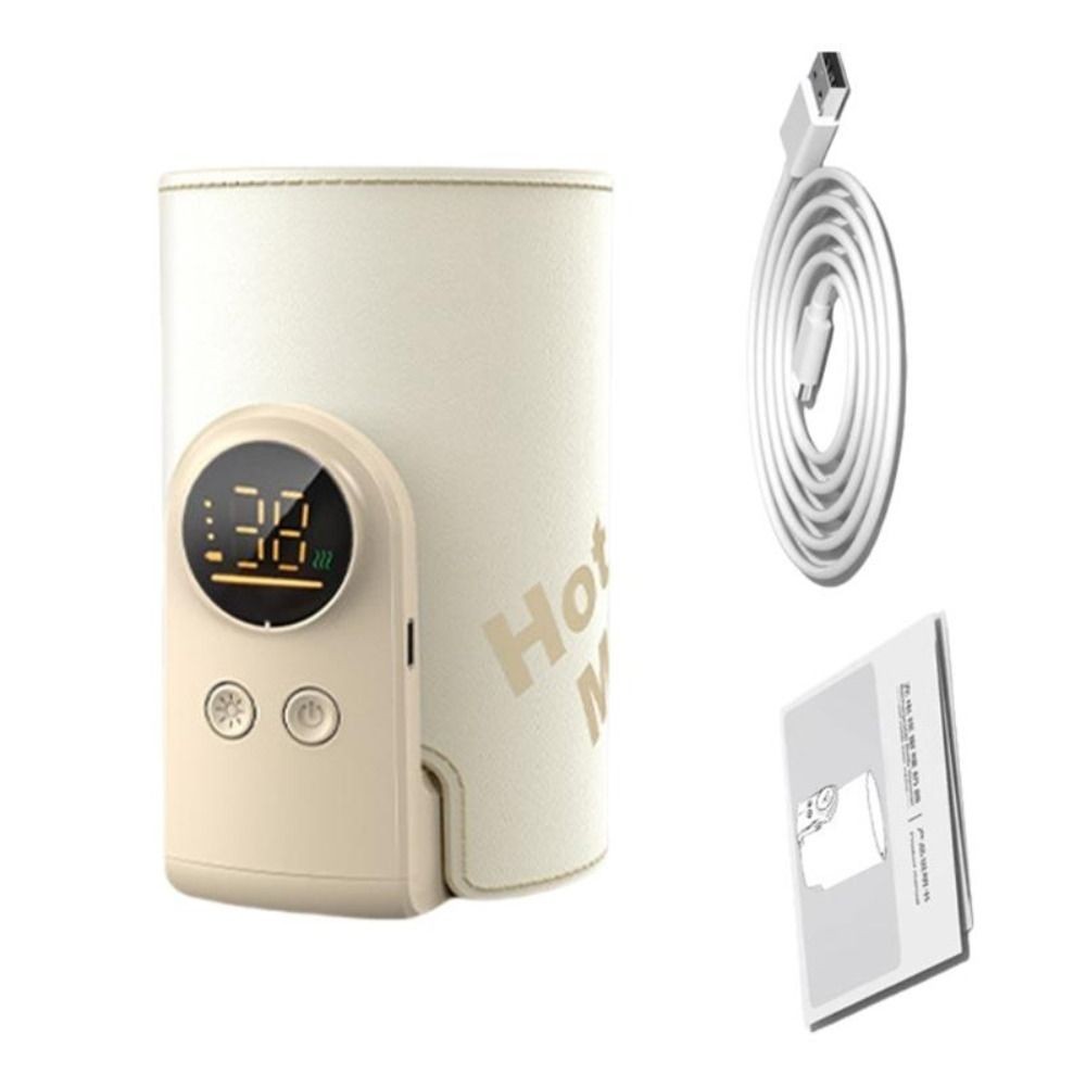 Bình giữ ấm sữa suối mua đồng với vú ống và giữ ấm | Nhiệt độ 38°C - 50°C | 6 mức điều chỉnh nhiệt chính xác | Duy trì nhiệt độ sữa ấm