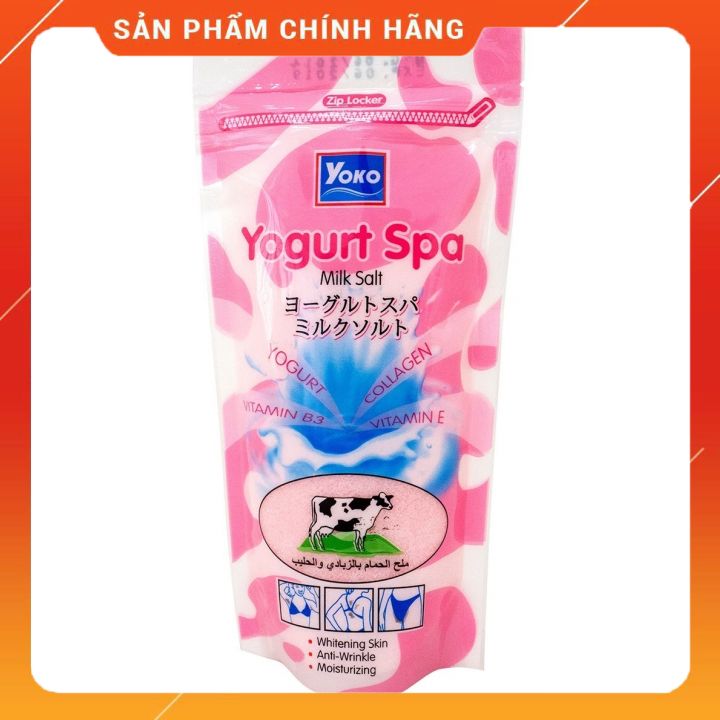 Muối Tắm Spa Tẩy Da Chết Yoko Sữa Chua 300Gr