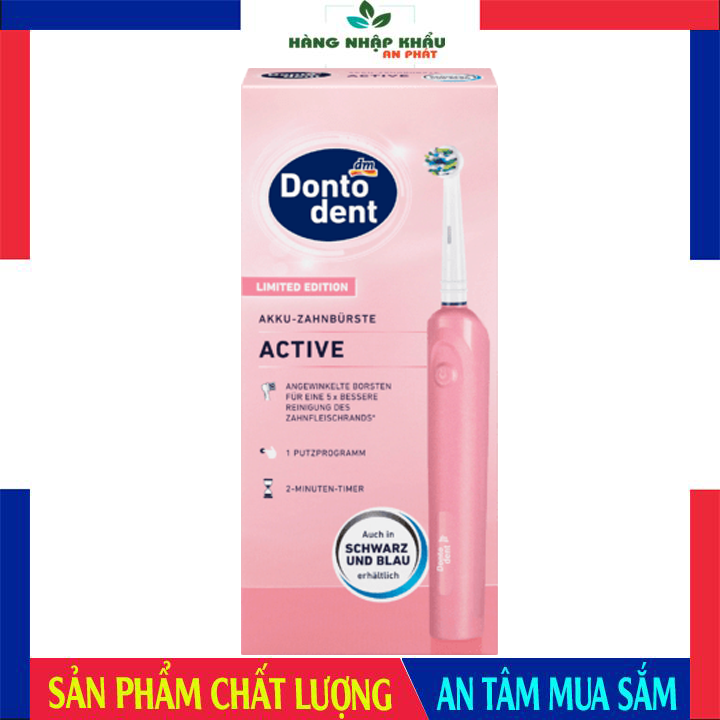 Bàn Chải Đánh Răng Điện Dontodent Limited Edition (Màu Hồng)