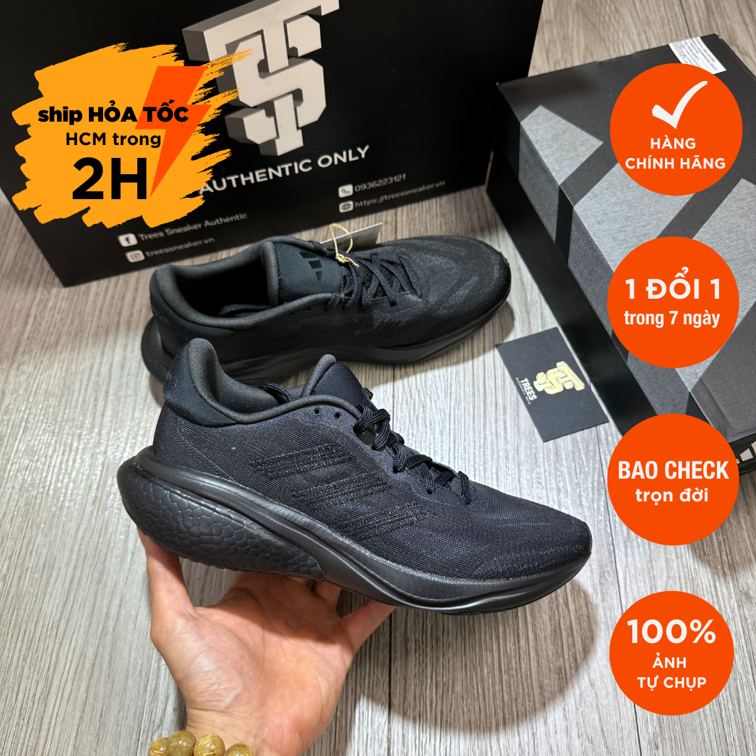 [CHÍNH HÃNG] Giày thể thao ADIDAS SUPERNOVA 3 BLACK IE4364 Full Box Tag Auth