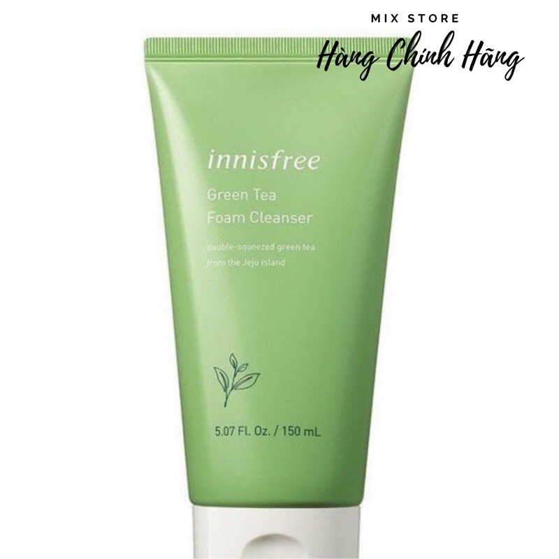 Sữa rửa mặt làm sạch từ trà xanh đảo Jeju Innisfree Green Tea Foam Cleanser 150ml – NEW