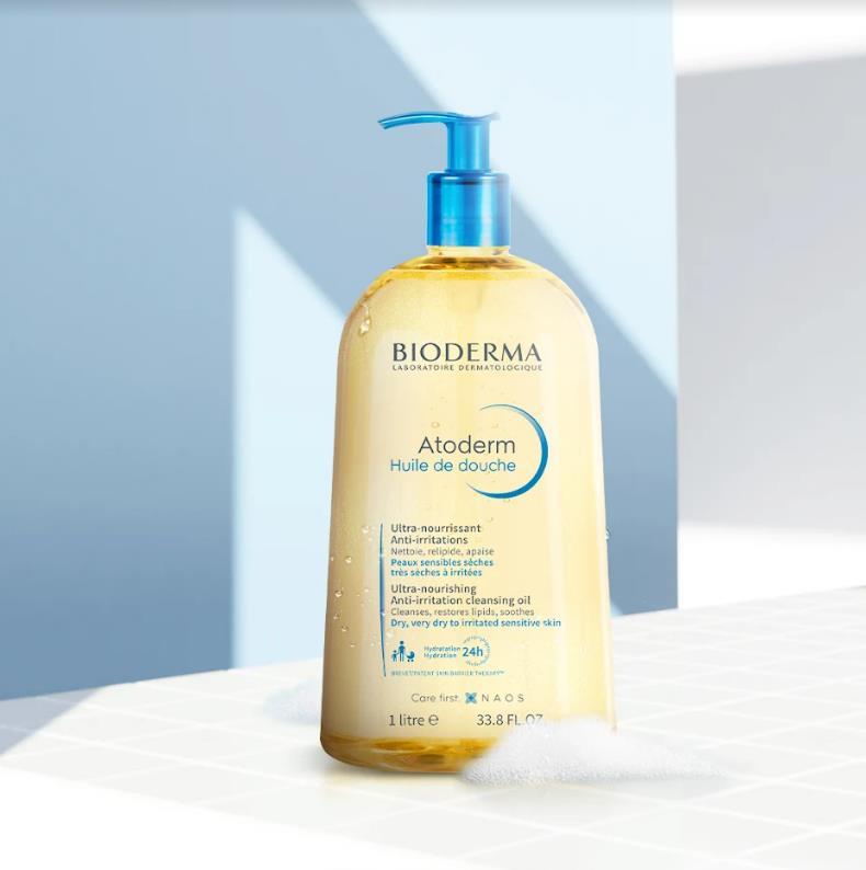 SỮA TẮM ATODERM HUILE DE DOUCHE Dầu tắm giúp làm sạch làm dịu và dưỡng ẩm dành cho da khô da nhạy cảm Bioderma Atoderm Huile De Douche 1000