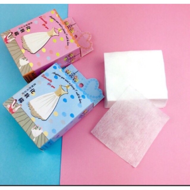 Bông Tẩy Trang 100% Cotton 50 Tờ/1 Hộp