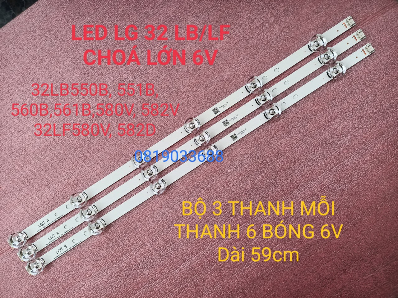[HCM]BỘ LED TIVI LG 32LB550 32LB551 32LB560 32LB561 32LB582V 32LF550D 32LF551D 32LF580 32LF581D 32LF