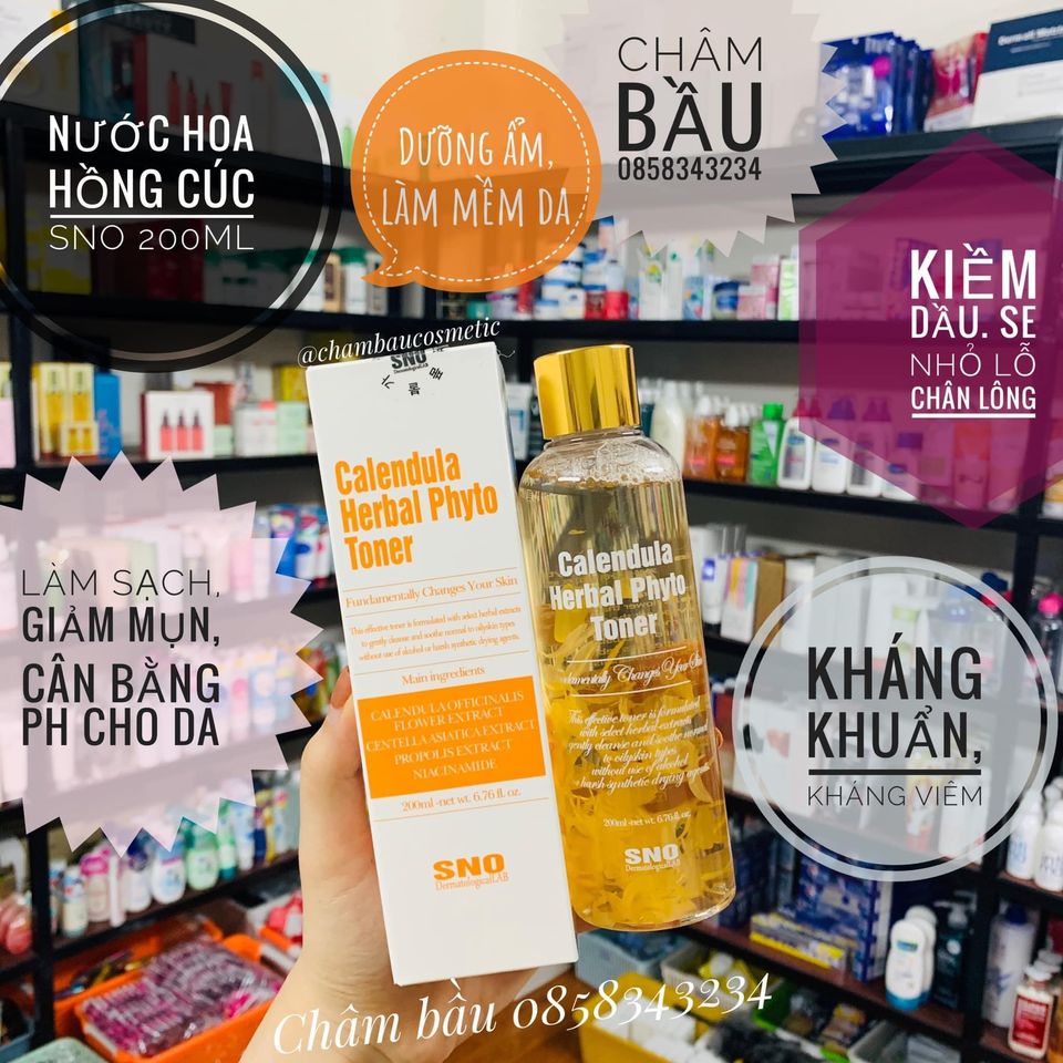 🍓Nước Hoa Cúc🍓 Chứa Cánh Hoa Tươi Sno Dành Cho Da Nhạy Cảm 200ml