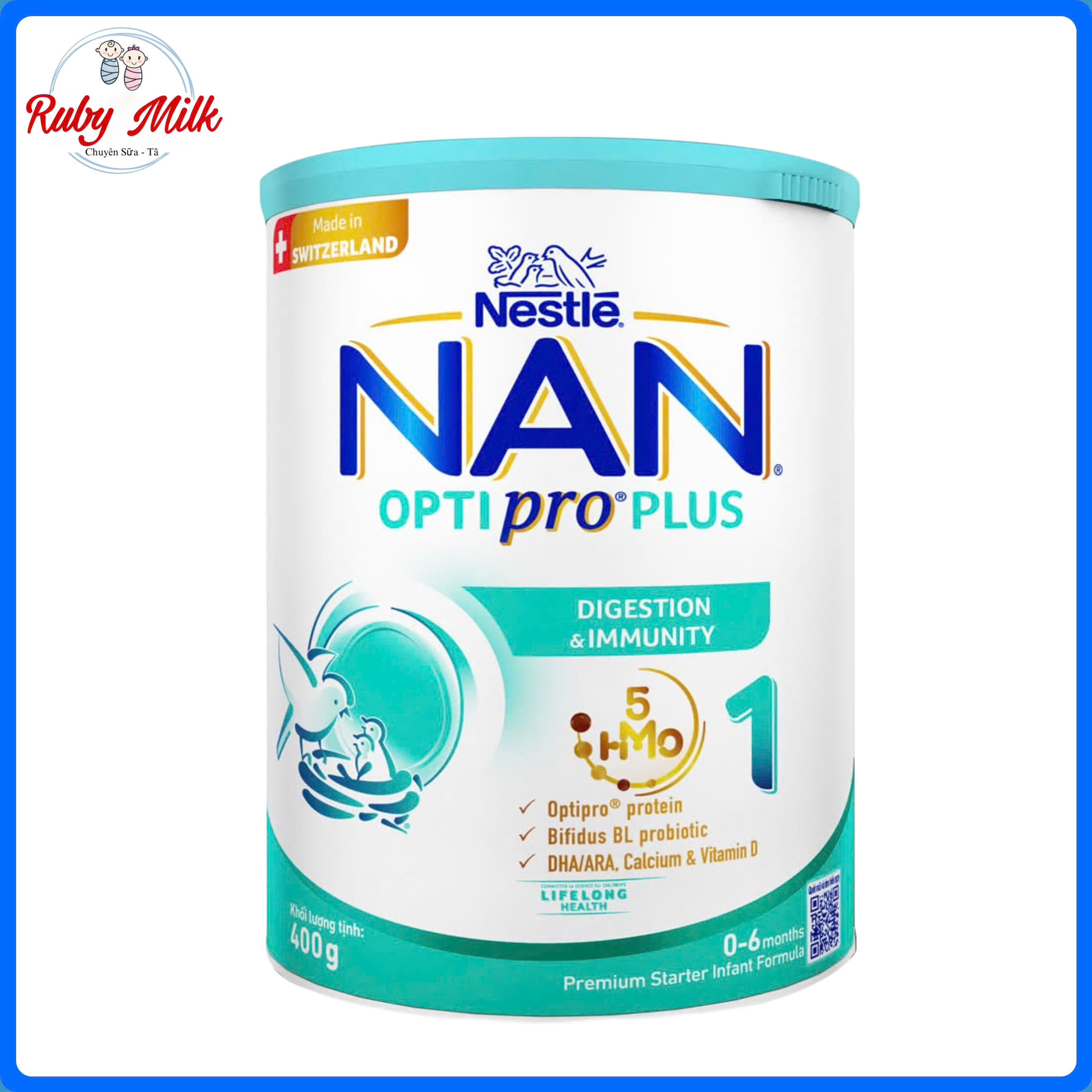 Sữa Bột Thụy Sỹ Nan Optipro 1 Lon 400g