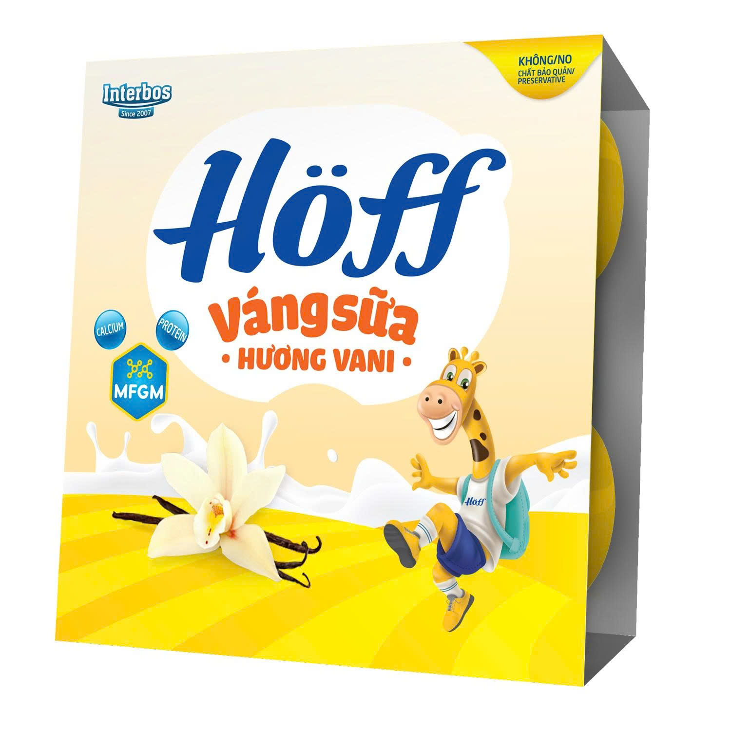 Lốc 4 Hộp Váng Sữa Hoff 55g