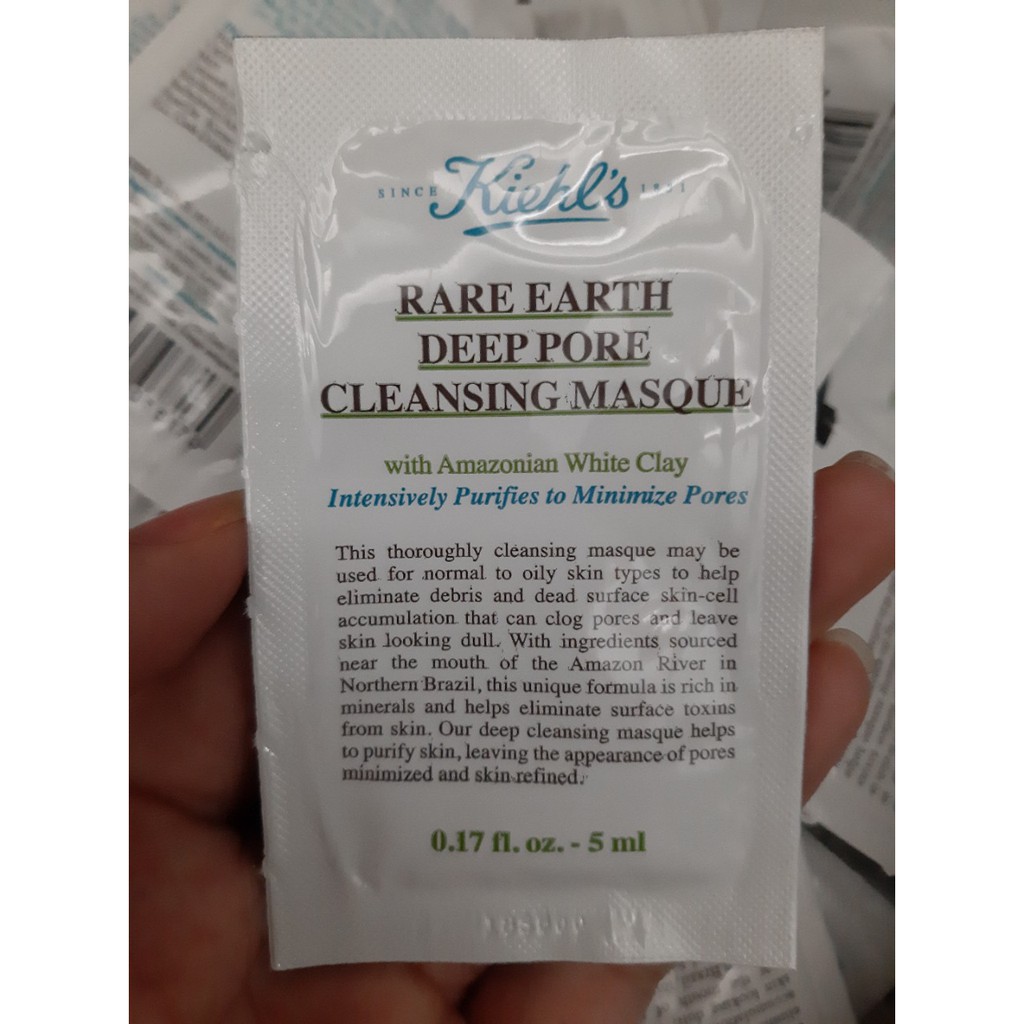 [HCM]Kiehls sample mặt nạ đất sét Rare Earth Deep Pore Cleansing 5Ml chất lượng sản phẩm đảm bảo an toàn đến sức khỏe người dùng và cam kết hàng đúng mô tả