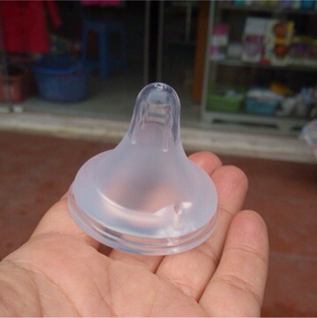 Núm ti cổ rộng cao cấp Plus - phụ kiện cho bình sữa Pigeon - Lansinoh - GB Baby - Kichi - Wesser