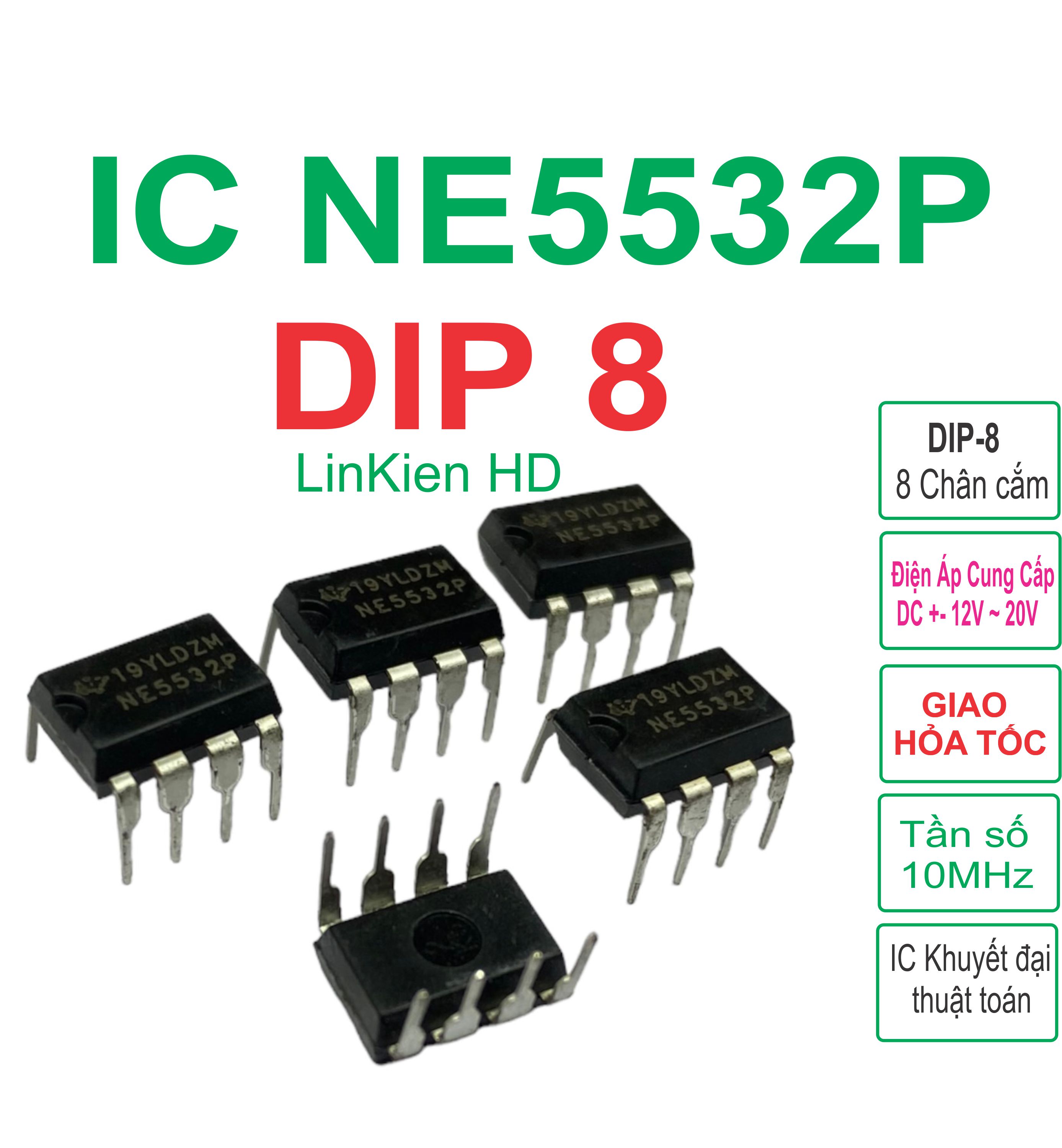 Combo 5 con IC NE5532 DIP-8 (NE5532P 5532) LinhKien HD