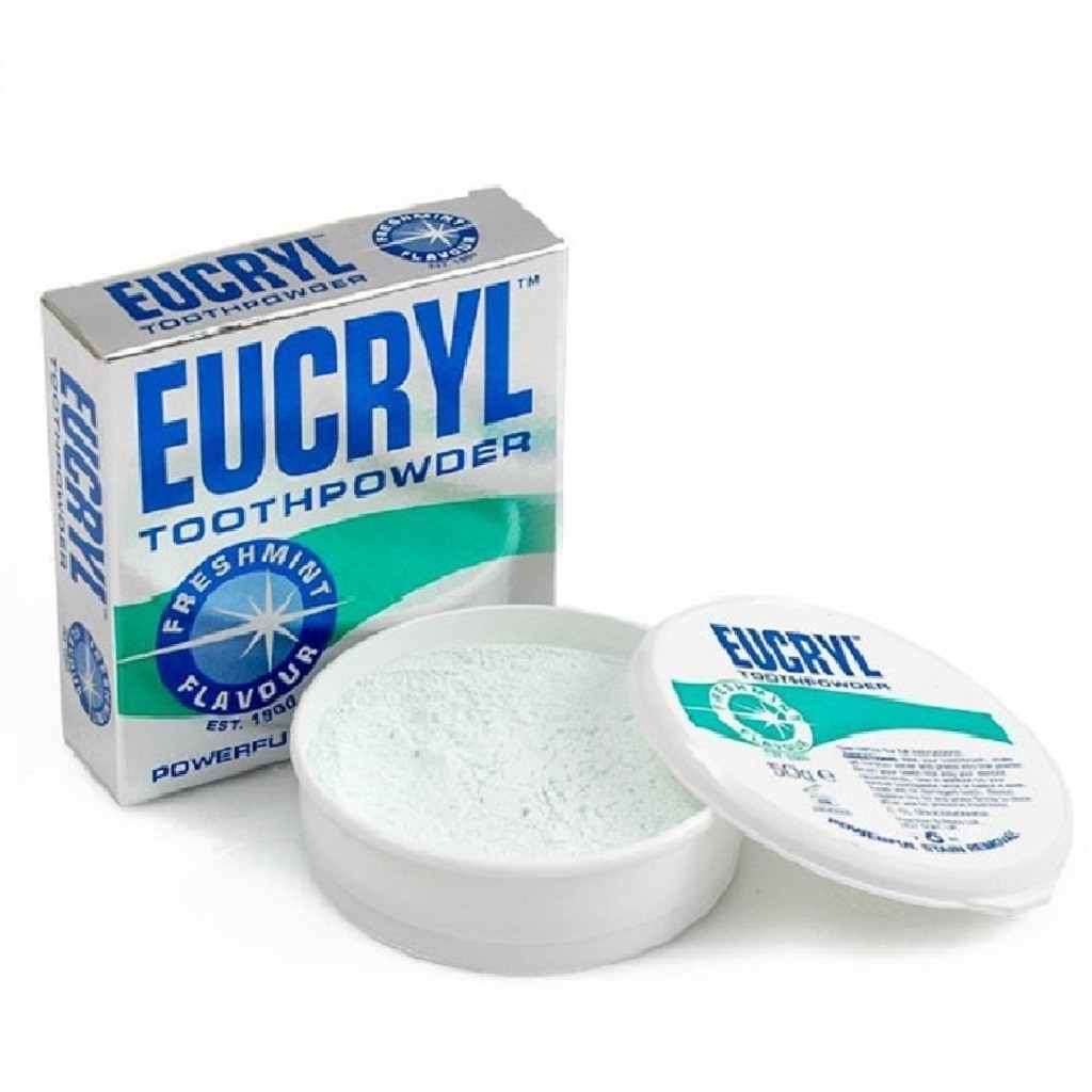 [Hcm]Bột Tẩy Trắng Răng Eucryl Powerful Stain Removal Toothpowder 50G