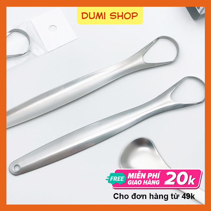 [HCM]Dụng Cụ Vệ Sinh Lưỡi Người Lớn Giảm Rêu Lưỡi Hơi Thở Hôi - Dumi Shop