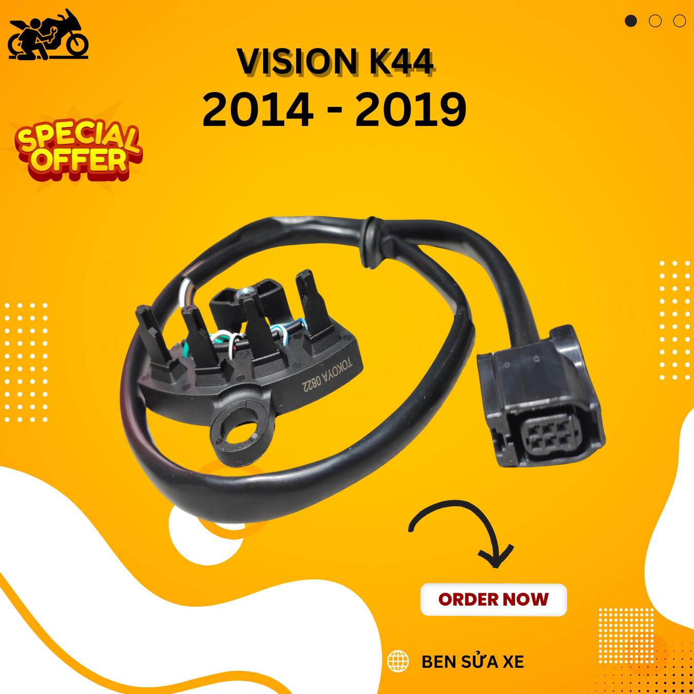 Ckp ( kích cuộn điện) Vision k44 2014 đến 2019