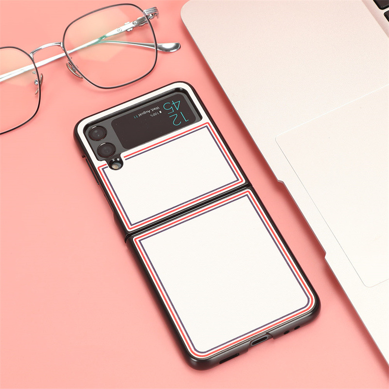 Ốp Lưng Da Learther Cover dành cho Samsung Galaxy Z Flip 4 - Hàng Chính Hãng