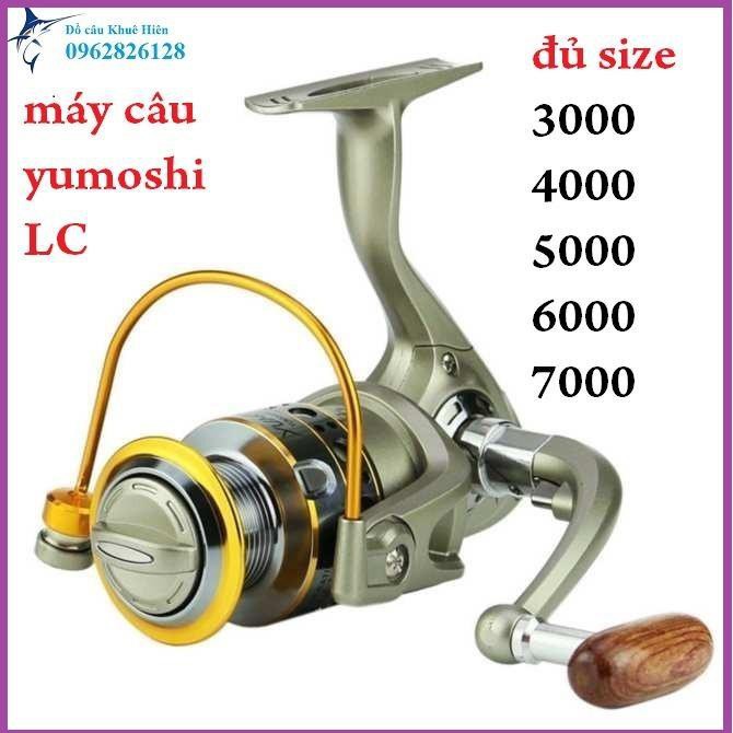 máy câu cá kim loại máy câu cá kim loại yumoshi lc 5000 máy câu cá yumoshi cần câu máy câu cá  (cam 