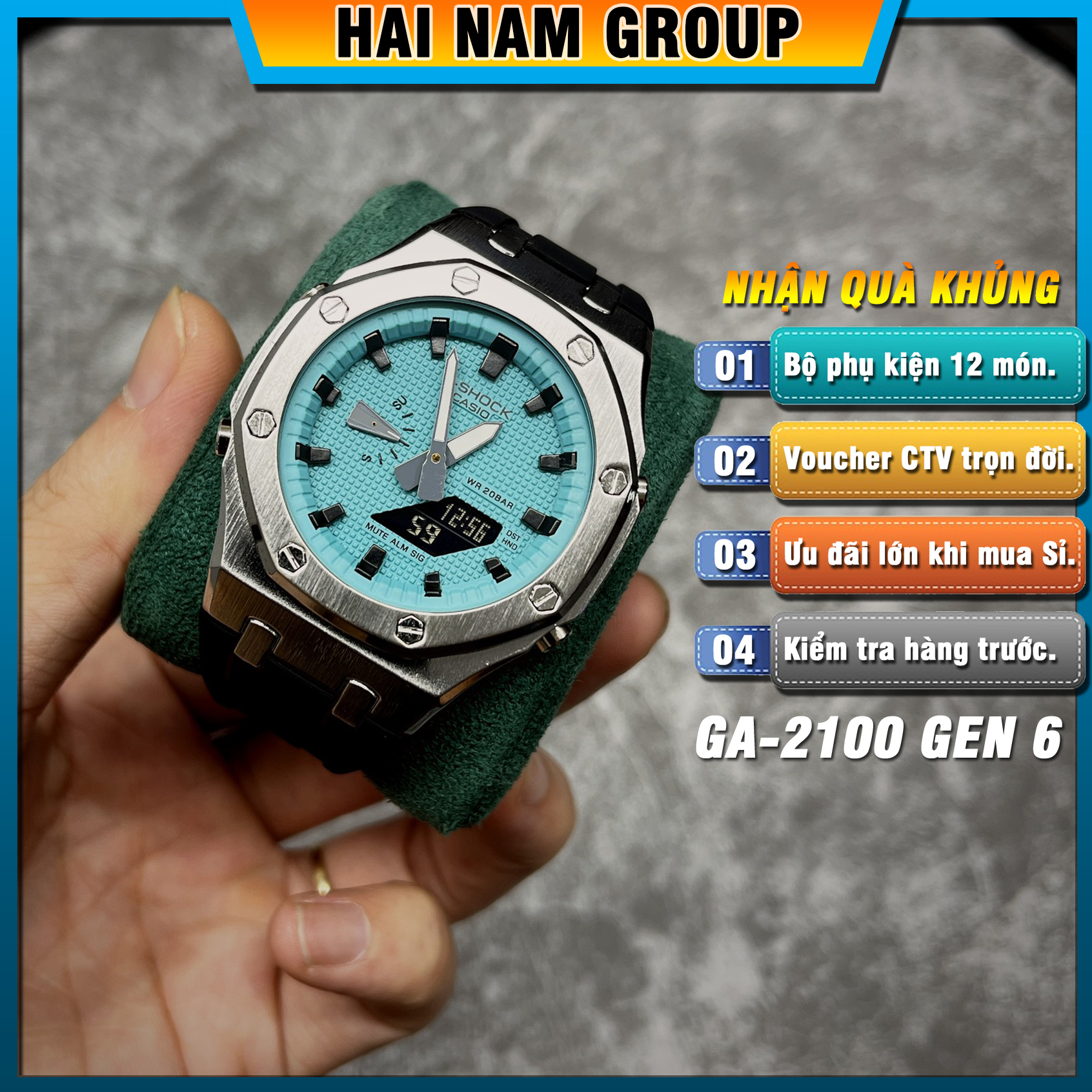 Đồng hồ nam G-SHOCK GA 2100 Custom AP Gen 6 | GA-2100 HNG607