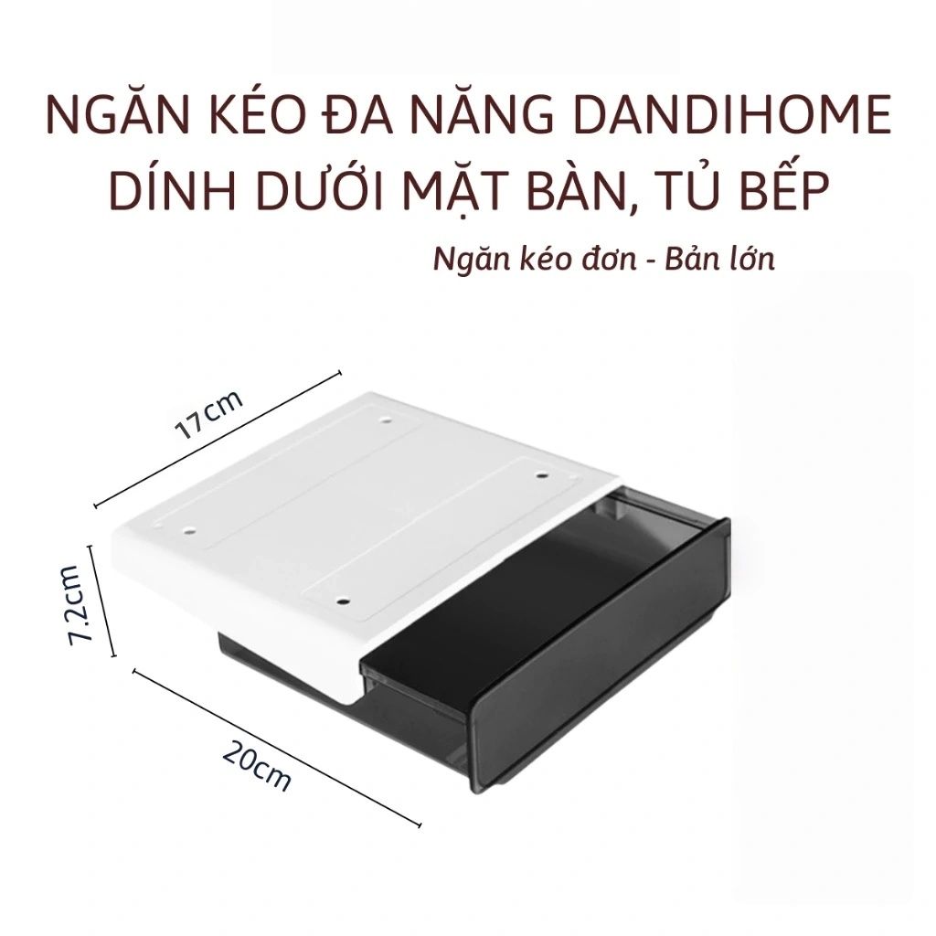 Ngăn kéo đa năng dán dưới mặt bàn làm việc và tủ bếp