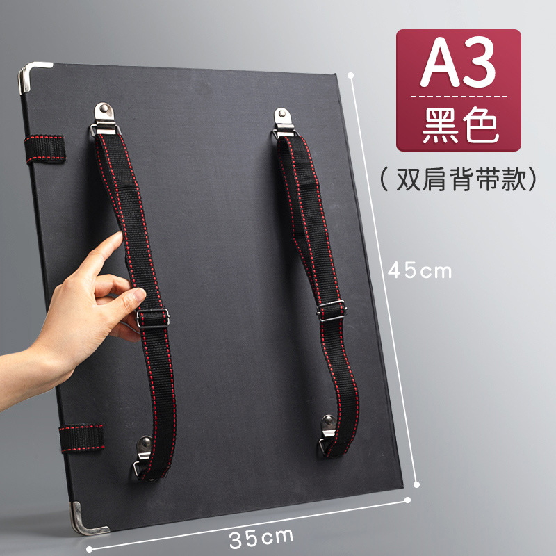 Bảng Kê Vẽ A3 - Bảng Kẹp Giấy Vẽ Có Quai Đeo 2 Lớp